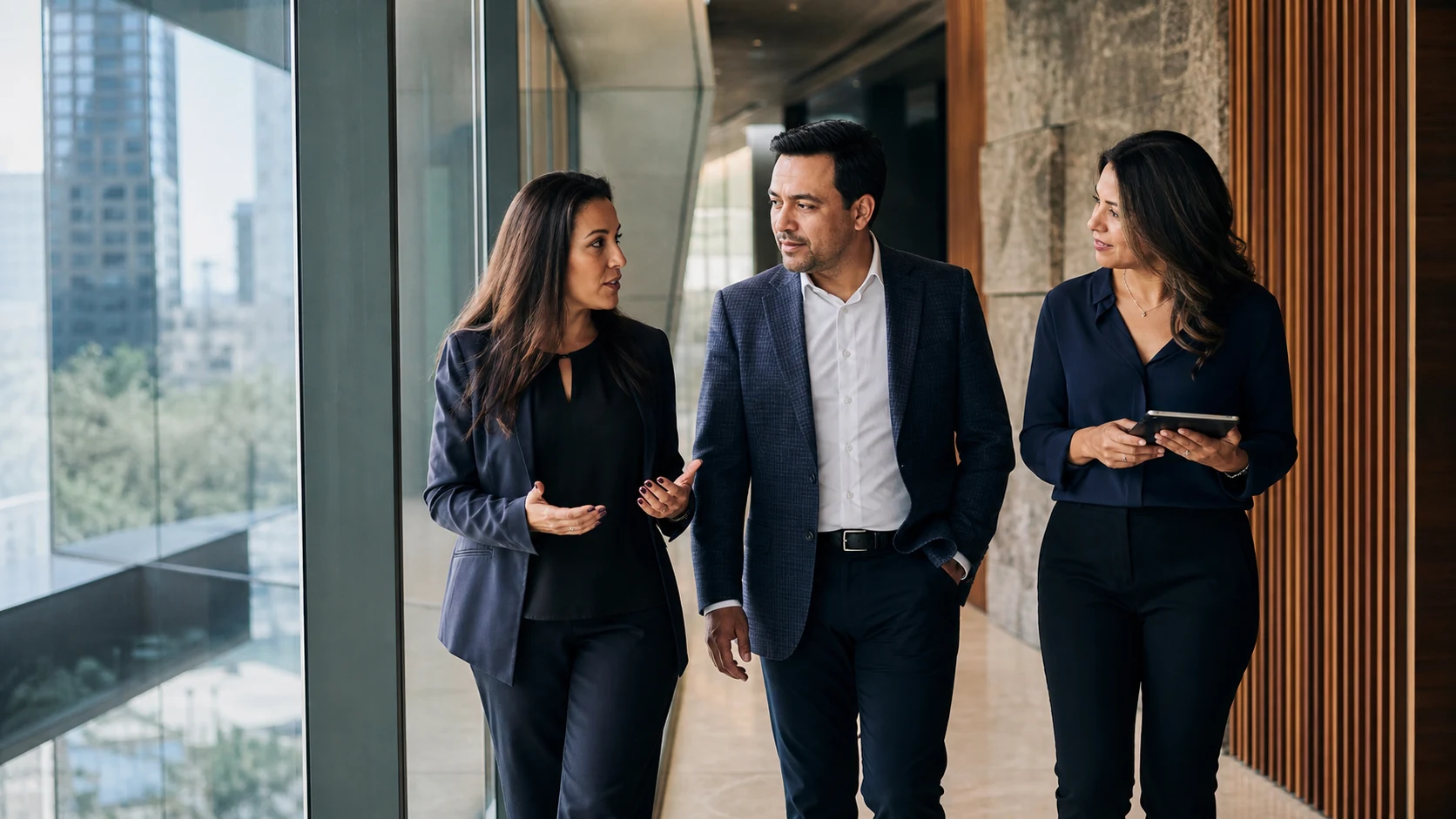 Contalentum consultants in conversation